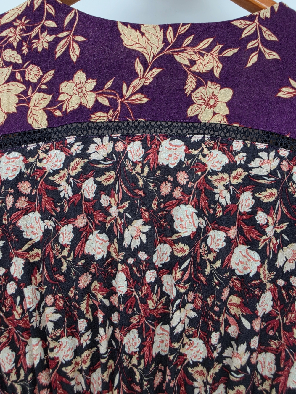 FREE PEOPLE Odette Floral Long Sleeve Tunic Mino Dress New Large - Picture 10 of 11